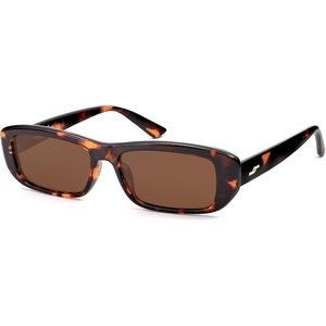 image:imageSOJOS Retro Rectangle Polarized Sunglasses Women Men Trendy Narrow Y2K Rectangular Frame Womens Mens Sun Glasses SJ2351Brown TortoiseBrown