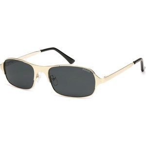 image:imageSOJOS Retro Rectangle Polarized Sunglasses for Men Women 70s 80s Vintage Small Square Sunnies SJ1267Brushed GoldGrey