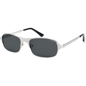image:imageSOJOS Retro Rectangle Polarized Sunglasses for Men Women 70s 80s Vintage Small Square Sunnies SJ1267Brushed SilverGrey