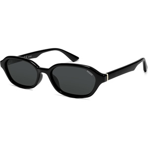 image:imageSOJOS Retro Rectangle Polarized Sunglasses for Women Men Trendy Hexagon Narrow Chic Y2K Sunnies SJ2629BlackGrey