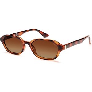image:imageSOJOS Retro Rectangle Polarized Sunglasses for Women Men Trendy Hexagon Narrow Chic Y2K Sunnies SJ2629Brown TortoiseGradient Brown