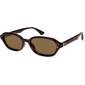 image:imageSOJOS Retro Rectangle Polarized Sunglasses for Women Men Trendy Hexagon Narrow Chic Y2K Sunnies SJ2629TortoiseBrown