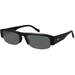 image:imageSOJOS Retro Rectangle Sunglasses for Women Trendy Y2K Chic 90s Shades Lightweight Sunnies SJ2671Black Frame Grey Lens