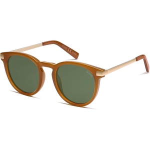 image:imageSOJOS Retro Round Polarized Sunglasses Womens Mens Classic Vintage Trendy Sunnies SJ2368Orangish BrownGreen
