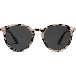 image:imageSOJOS Retro Round Polarized Sunglasses for Women Men Classic Vintage Sunnies SJ2069Beige TortoiseGrey  Tortoise Temples