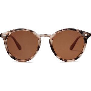 image:imageSOJOS Retro Round Polarized Sunglasses for Women Men Classic Vintage Sunnies SJ2069Brown TortoiseBrown