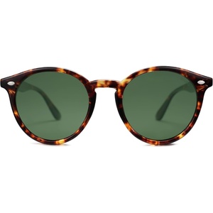 image:imageSOJOS Retro Round Polarized Sunglasses for Women Men Classic Vintage Sunnies SJ2069Brown TortoiseGreen