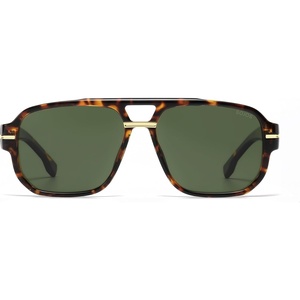image:imageSOJOS Retro Square Aviator Sunglasses for Women Men 80s 90s Vintage Trendy Polarized Aviators SJ2692Dark TortoiseGreen