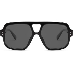 image:imageSOJOS Retro Square Polarized Aviator Sunglasses Womens Mens Trendy Vintage Aviators Shades SJ2613BlackGrey