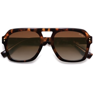 image:imageSOJOS Retro Thick Polarized Aviator Sunglasses for Women Men Large Trendy Bold Square Pilot Shades SJ2385Brown TortoiseBrown
