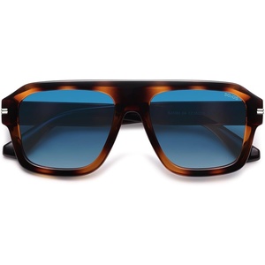 image:imageSOJOS Retro Thick Polarized Aviator Sunglasses for Women Men Vintage Oversized Square Shades SJ2384Brown TortoiseBlue