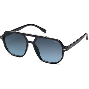 image:imageSOJOS Retro Trendy Aviator Polarized Sunglasses Men Women Vintage 70s Square Stylish Frame Sun Glasses SJ2283BlackBlue Grading
