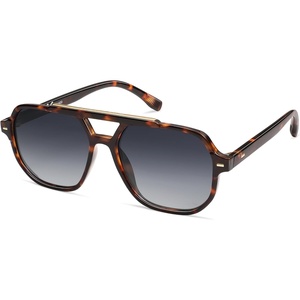 image:imageSOJOS Retro Trendy Aviator Polarized Sunglasses Men Women Vintage 70s Square Stylish Frame Sun Glasses SJ2283TortoiseGrey Grading