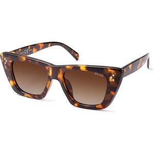 image:imageSOJOS Retro Trendy Cat Eye Polarized Sunglasses for Women Cute Stylish UV400 Sunnies SJ2199Brown TortoiseBrown