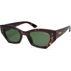 image:imageSOJOS Retro Trendy Polarized Sunglasses For Women Narrow Cat Eye Womens Shades SJ2346TortoiseGreen