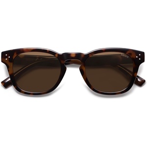 image:imageSOJOS Retro Vintage Polarized Sunglasses Womens Mens 70s 80s Square Panto Style UV400 Shades SJ2662Dark TortoiseBrown