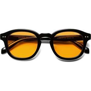 image:imageSOJOS Retro Vintage Polarized Sunglasses for Women Men Classic Square Panto Shades SJ2626BlackYellow Tint