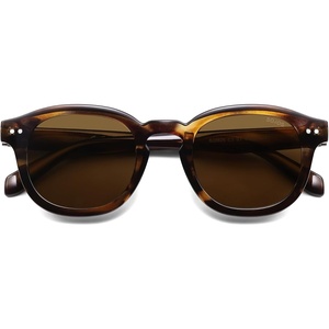 image:imageSOJOS Retro Vintage Polarized Sunglasses for Women Men Classic Square Panto Shades SJ2626Dark GreenCold Brown