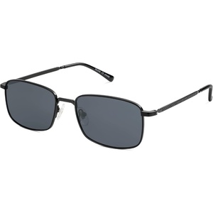 image:imageSOJOS Retro Vintage Rectangle Polarized Sunglasses Mens Womens Classic UV400 Metal Sunnies SJ1215BlackGrey