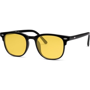 image:imageSOJOS Retro Vintage Square Polarized Sunglasses for Women Men UV Protection Lens TR90 Frame Sunglasses SJ2112BlackNight Vision
