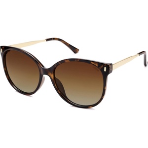 image:imageSOJOS Round Polarized Sunglasses for Women Men Oversized Trendy UV Protection ShadesBrownBrown