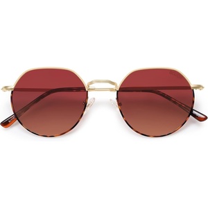 image:imageSOJOS Round Polygon Polarized Sunglasses for Women Men Retro Classic Vintage Panto Octagonal Shades SJ1157Burgundy