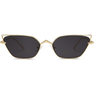 image:imageSOJOS Small Cateye Sunglasses Fashion Narrow Fun Designer Sun Glasses SJ1127AGold  Black