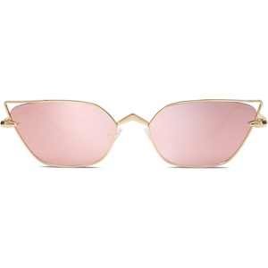 image:imageSOJOS Small Cateye Sunglasses Fashion Narrow Fun Designer Sun Glasses SJ1127AGoldPink