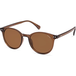 image:imageSOJOS Small Round Classic Polarized Sunglasses for Women Men Vintage Style UV400 Lens MAY SJ2113BrownBrown