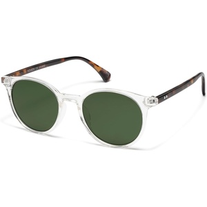 image:imageSOJOS Small Round Classic Polarized Sunglasses for Women Men Vintage Style UV400 Lens MAY SJ2113ClearGreen