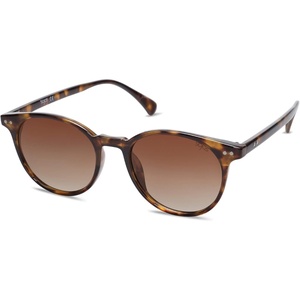 image:imageSOJOS Small Round Classic Polarized Sunglasses for Women Men Vintage Style UV400 Lens MAY SJ2113TortoiseGradient Brown