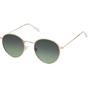 image:imageSOJOS Small Round Polarized Sunglasses for Women Men Classic Vintage Retro Shades UV400 SJ1014GoldGradient Green