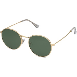 image:imageSOJOS Small Round Polarized Sunglasses for Women Men Classic Vintage Retro Shades UV400 SJ1014GoldGreen