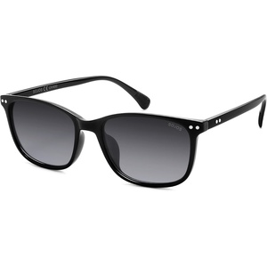 image:imageSOJOS Small Square Polarized Sunglasses for Women Men Classic Vintage Style UV400 Lens SJ2636BlackGradient Grey