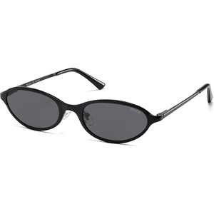 image:imageSOJOS Small Trendy Oval Cat Eye Polarized Sunglasses for Women Chic Y2k Retro 80s 90s Slim Narrow Petite Sunnies SJ1287NBlackBlack