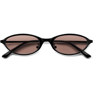image:imageSOJOS Small Trendy Oval Cat Eye Sunglasses for Women Chic 80s 90s Retro Narrow Petite Sunnies SJ1287Matt BlackBlush
