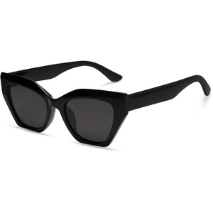 image:imageSOJOS Square Cat Eye Polarized Sunglasses for Women Retro Classic Vintage Trendy Cateye Shades Sunnies Gafas de sole SJ2235Black