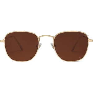 image:imageSOJOS Square Polarized Sunglasses for Men Women Classic Vintage Retro Style SJ1143GoldBrown