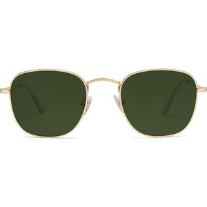 image:imageSOJOS Square Polarized Sunglasses for Men Women Classic Vintage Retro Style SJ1143GoldGreen