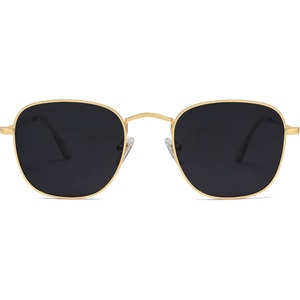 image:imageSOJOS Square Polarized Sunglasses for Men Women Classic Vintage Retro Style SJ1143GoldGrey