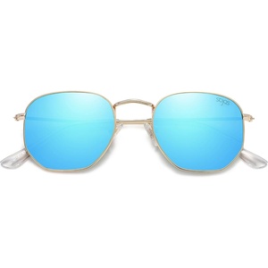 image:imageSOJOS Square Polarized Sunglasses for Women Men Small Hexagonal Polygon Shades SJ1072Blue