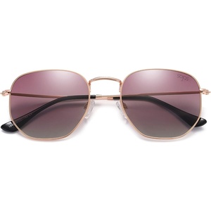 image:imageSOJOS Square Polarized Sunglasses for Women Men Small Hexagonal Polygon Shades SJ1072Purple