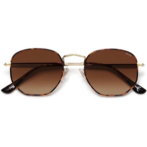 image:imageSOJOS Square Polarized Sunglasses for Women Men Small Hexagonal Polygon Shades SJ1072Tortoise