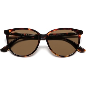 image:imageSOJOS Square Polarized Sunglasses for Women Men Vintage Style Larger Fit Shades SJ2642Amber BrownGradient Brown