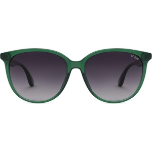 image:imageSOJOS Square Polarized Sunglasses for Women Men Vintage Style Larger Fit Shades SJ2642GreenGradient Grey