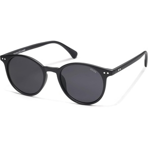 image:imageSOJOS TR90 Polarized Round Sunglasses for Women Men Vintage Style UV400 Lens SJTR2113  Unisex design Lightweight flexible frame UV400 protection scratch resistant lenses driving fishing golf outdoor activitiesBlackGrey