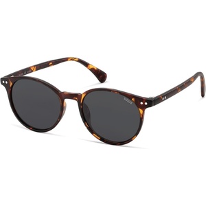 image:imageSOJOS TR90 Polarized Round Sunglasses for Women Men Vintage Style UV400 Lens SJTR2113  Unisex design Lightweight flexible frame UV400 protection scratch resistant lenses driving fishing golf outdoor activitiesBrown TortoiseGrey