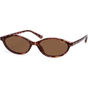 image:imageSOJOS TR90 Ultra Light Flexible Sunglasses for Women Retro Oval Polarized Cat Eye Vintage Shades UV400 Protection SJ2633Tortoise BrownBrown