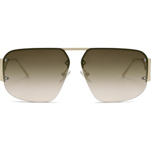 image:imageSOJOS Trendy Aviator Sunglasses Mens Womens Retro Metal Rimless Frame Shades Lentes De Sol Para Mujer SJ1192Bronze