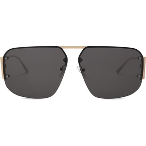 image:imageSOJOS Trendy Aviator Sunglasses Mens Womens Retro Metal Rimless Frame Shades Lentes De Sol Para Mujer SJ1192Gold